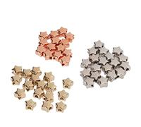 Perle Distanziali a Forma a Forma di Stella, Perle a Stella Acriliche 50pcs Che Producono a di a di Circa 0,5 Diametro 3 Colori in Plastica Ampiamente Usate Distanziali in Plastica