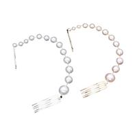 Perle for capelli da sposa, gioielli, ciondoli, pettini for in cristallo, forcine for feste donna, accessori for Per Matrimoni(Mixed colors-2pcs)