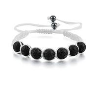 Perle in corda intrecciata intrecciate intrecciate intrecciate di cristallo da uomo in pietra naturale in pietra corniola imitazione ammers reggistica braccialetti reiki braccialetti reiki (colore: