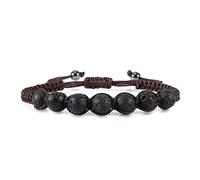 Perle in corda intrecciata intrecciate intrecciate intrecciate di cristallo da uomo in pietra naturale in pietra corniola imitazione ammers reggistica braccialetti reiki braccialetti reiki (colore: