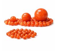 Perle in pietra Avventurina rossa, da 8, 6 e 4 mm, sfere di pietra semipreziosa, per la creazione di gioielli e accessori fai da te (6 mm, 18 pezzi)