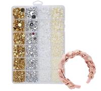 Perle per Artigianato - Perline Sbuffate Decorative | Perline Piatte Indietro Per La Decorazione Della Cassa Del Telefono Per La Casa, Unghie Del Salone Di Bellezza E Progetti Di Artigianato