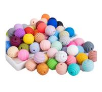Perle Perdenti Del Silicone 15mm 50pc Mescolano Le Perle Rotonde Del Silicone Di Colore Sciolto Per La Fabbricazione Dei Gioielli