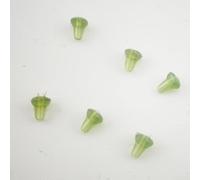 Perle Pesca PVC 3mm Verde per trasparente Antiusura Perle Pesca | Materiale PVC per premium, colore verde per trasparente, diametro 3mm, protegge il filo, ideale per carpe(Green)