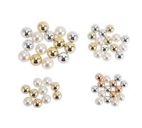 Perle piatte perle artigianali artigianato imitazione liscia perline mezzo rotonde per decorazioni per matrimoni abbigliamento gioielli che producono addominali in plastica 55pcs