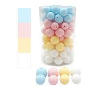 Perle Rotonde del Silicone 12mm 15mm 80pc Perline Perdenti alla Rinfusa del Silicone per i Gioielli di DIY GJZ-1215-FenLanHuang