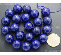 Perle rotonde di pietre preziose naturali di lapislazzuli 2mm 3mm 4mm 6mm...