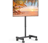 Perlegear Carrello TV portatile, supporto per TV da 13 a 42 pollici, inclinazione di 30°, universale, per TV LED/LCD/OLED, supporto per monitor portatile da 44 lbs, max. VESA 200 x 200 mm