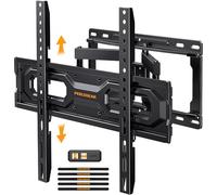 Perlegear PGMFK4 - Supporto da parete per TV da 26-65 pollici, supporto per TV con bracci girevoli e articolati, estensione inclinabile, VESA max 400 x 400 mm fino a 44,9 kg, perni in legno da 16