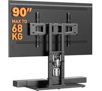 Perlegear PGTVS36 - Supporto per TV girevole da 42 a 90 pollici, per TV fino a 150 libbre, con ampia base per TV regolabile in altezza, supporto TV, max VESA 600 x 400 mm