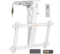 Perlegear Supporto elettrico per TV a soffitto con telecomando per TV a schermo piatto e curvo da 32 a 70 pollici fino a 39,9 kg, max VESA 600 x 400, supporto a soffitto motorizzato per TV a tetto