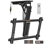 Perlegear Supporto motorizzato per TV da 32-70 pollici fino a 39,9 kg, elettrico con telecomando e inclinazione regolabile, patio ribaltabile, soggiorno, ecc, Max VESA 600 x 400 mm