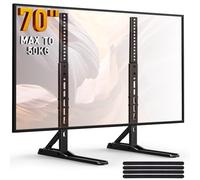 Perlegear Supporto TV da Tavolo per Televisori da 22-70 Pollici, Supporto TV Universale con 3 Opzioni di Altezza, Base di Ricambio per TV, Sostiene fino a 50 kg, VESA Massimo 800x600 mm