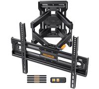 Perlegear Supporto TV Parete 23-70 Pollici, fino a 50 kg, Staffa TV Inclinazione, Rotazione, Estensione, Montaggio Senza Attrezzi, Max VESA 400x400, Preassemblato, Design Moderno, Ideale per Tua Casa