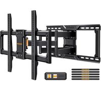 Perlegear supporto TV Parete a Movimento per TV da 42 a 90 Pollici fino a 68KG, Supporto TV Pre-Assemblato con Inclinazione, Rotazione, Estensione senza Attrezzi, Max VESA 600 x 400mm