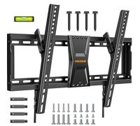 Perlegear Supporto TV Parete da 37-82 Pollici, Staffa TV Inclinabile, Compatibile con Televisori a LED, LCD, OLED, Curvi, Max VESA 600x400 mm, Fino a 60 kg