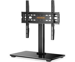Perlegear Supporto TV Tavolo per 32-60 pollici - Altezza Regolabile Piedistallo per TV da LCD/LED/Plasma,che Regge fino a 40 Kg,VESA Max 400x400 mm