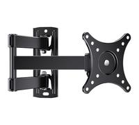 Perlegear Supporto TV Universale per Televisori tra 10 e 32 pollici, Orientare, Ruotare - Adatto per TV LCD/LED a Schermo Piatto - Estendibile di 44cm - Sostiene fino a 20kg, Max. VESA 100X100mm