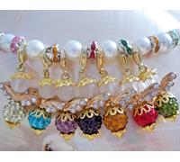 Perlenengel Bastelset Fai Te 10 + 1 Angelo Charms Strass Shamballa Oro