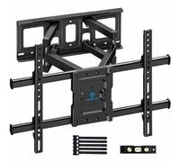 PERLESMITH Supporto TV Parete, Staffa TV per 37-85 Pollici Televisore 60 kg | Doppio Braccio Resistente, Braccio TVs Girevole Inclinabile 55 65 Pollici, VESA 200x100-600x400mm