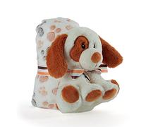 COPERTA CON PELUCHE CAGNOLINO PERLETTI