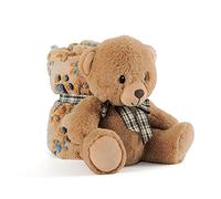 Perletti Teddy Teddy With Blanket 22 Cm Arancione Bambini