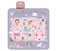 PERLETTI Coperta Pic Nic Impermeabile Bambini - Telo Picnic Grande da Campeggio Spiaggia Montagna Parco Bimbi Portatile - Tappeto Gioco per Esterno Pieghevole (Castello delle Fiabe, 150x150 cm)