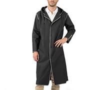 PERLETTI Impermeabile Pioggia Uomo Donna con Dettagli Catarifrangenti - Poncho Antipioggia con Cappuccio e Custodia - Mantella Montagna Trekking Adulto