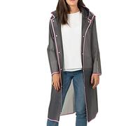 PERLETTI Impermeabile Pioggia Uomo Donna con Dettagli Catarifrangenti - Poncho Antipioggia con Cappuccio e Custodia - Mantella Montagna Trekking Adulto