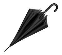 PERLETTI Ombrello automatico nero con custodia 104 cm, Nero, único