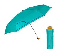 PERLETTI Ombrello Donna Ultra Compatto con Fantasia Militare - Ombrellino Portatile Leggero con Apertura Manuale Resistente - Ombrello Pieghevole Antivento Tondo - Diametro 90 cm (Azzurro)