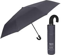PERLETTI OMBRELLO GOLF MINI UNISEX APRI E CHIUDI 65/8 LEGGERO TINTA UNITA TECHNOLOGY GRIGIO