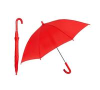 PERLETTI Ombrello per bambini manuale 75 cm di diametro. Colore rosso. Tessuto in microfibra, aste in fibra di vetro Promozione, colorato, único, Casual