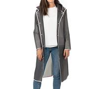 PERLETTI Perletti14218grisblancs Giacca Antipioggia, 4. Grigio Bordo Bianco, S Unisex-Adulto