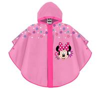 PERLETTI Poncho Antipioggia Minnie Bambina - Mantellina Pioggia Bimba 3 4 5 6 Anni con Cappuccio e Bottoni Minnie Mouse - Mantella Impermeabile Bambine Scuola Materna Leggera