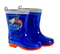 PERLETTI Stivaletti Pioggia Bambino con Macchinina - Stivali Impermeabili Bordo Catarifrangente con Suola Antiscivolo - Scarponcini Fango Neve Bimbo Scuola Materna - Cool Kids (Racing Car, 28/29 EU)
