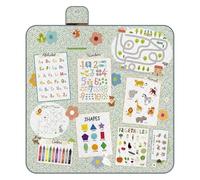 PERLETTI Telo Picnic Impermeabile Bambini - Coperta Pic Nic Grande da Campeggio Spiaggia Montagna Parco Portatile - Tappeto Gioco Esterno con Disegni Pieghevole (Giochi Montessoriani, 200x200 cm)