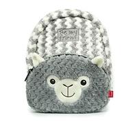 PERLETTI Zainetto Peluche Lama Capiente per Asilo Scuola e Viaggi - 20x28x8 cm