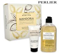 Perlier cofanetto olio doccia setificante & crema mani mandorla