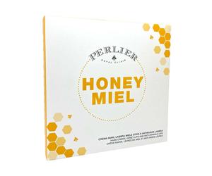 Perlier Honey - Cofanetto nutriente per mani e labbra, crema 100 ml, stick 5,5 ml e antirughe 15 ml