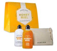 Perlier honey miel doccia crema + latte corpo + pochette