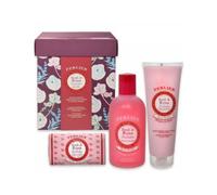 Perlier Petali di Rosa - Cofanetto Bagno Schiuma 500ml + Crema Corpo 250ml + Sapone 125g