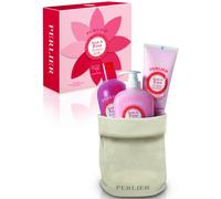 Perlier Petali di Rosa Set Bagnoschiuma 500 Ml Crema Corpo 250 Ml Sapone 300 Ml