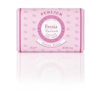Perlier Sapone Fresia 125g, Sapone Vegetale ideale per Viso, Mani e Corpo, Detergente Delicato Effetto Vellutato con Oli Pregiati, Beauty Bar per Tutte le Pelli