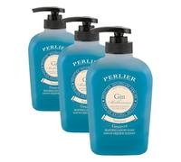 Perlier Sapone Liquido Gin del Mediterraneo 300ml, Gel Detergente Mani e Viso con Note Aromatiche di Ginepro, Azione Rinfrescante e Levigante, Pelle Morbida e Liscia, Fragranza Unisex Moderna