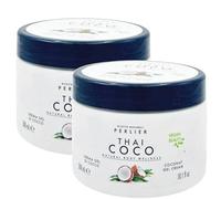 Perlier Thai Coco Crema Gel Nutriente Corpo - Con Acqua di Cocco Biologico e Vitamina E - Trattamento Idratante e Rigenerante per Pelle Secca - Flacone da 300 ml (1)