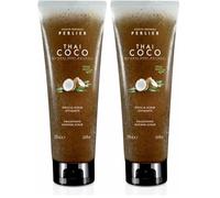 Perlier Thai Coco Doccia Scrub Levigante - Con Granuli Naturali di Cocco - Detergente Esfoliante Corpo per Pelle Morbida e Luminosa - Flacone da 250 ml (1 Unità) (Confezione da 2)