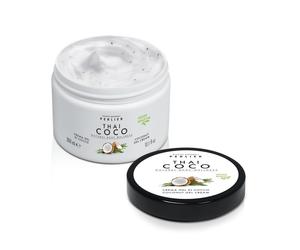 Perlier Thai Coco - Gel Crema di Cocco con Microsfere di Vitamina E Idratante Pelle Secca e Doposole, 300ml