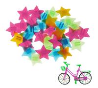 Perlina per raggi per bicicletta a forma di stella NTling, clip in plastica per raggi per bicicletta,