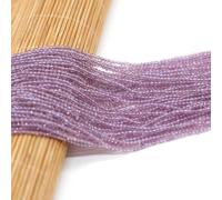 Perline 2MM Pietra semipreziosa naturale Spinello Arancione Rosso Perline sciolte per ragazze Creazione di gioielli Fai da te Bracciale Collana Vita Perline-Lilla-2mm